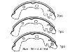 剎車(chē)蹄片 Brake Shoe Set:7251-78041