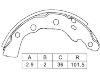 剎車蹄片 Brake Shoe Set:K6733