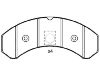 тормозная кладка Brake Pad Set:8 284 000 106