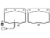 Bremsbelagsatz, Scheibenbremse Brake Pad Set:78GB-2K0-21-AA