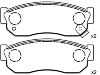 Bremsbelagsatz, Scheibenbremse Brake Pad Set:41060-01A26