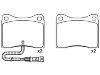 Bremsbelagsatz, Scheibenbremse Brake Pad Set:1 637 873