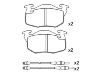 Pastillas de freno Brake Pad Set:95 659 340