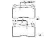 Bremsbelagsatz, Scheibenbremse Brake Pad Set:9 404 252 548