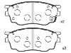 Bremsbelagsatz, Scheibenbremse Brake Pad Set:G2YD-33-23Z