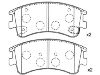 Bremsbelagsatz, Scheibenbremse Brake Pad Set:G2YS-33-23Z