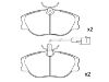 Bremsbelagsatz, Scheibenbremse Brake Pad Set:9 950 550