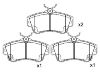 Bremsbelagsatz, Scheibenbremse Brake Pad Set:05017843AA